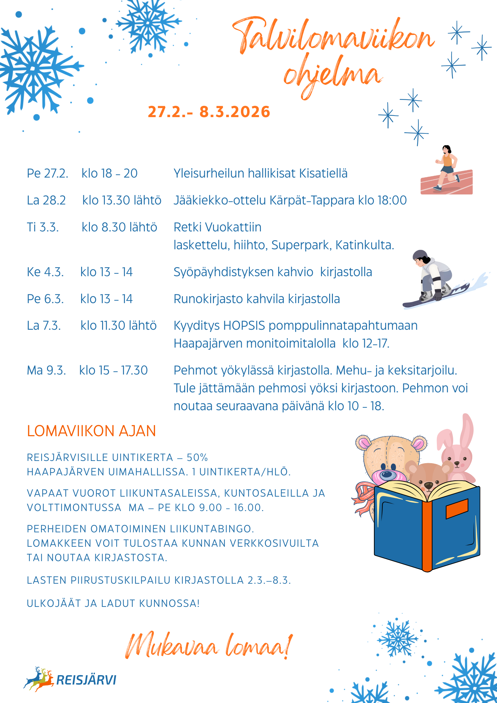 Talvilomaviikonohjelma